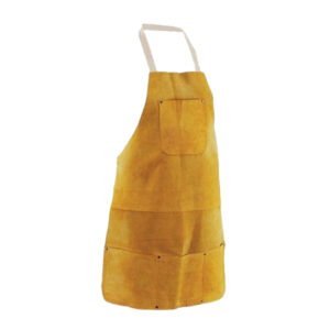 Welding Apron made of Yellow Color Cow Split Leather