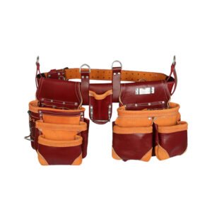 Leather 7 Pockets Tool Bags Made of Cow Grain Leather